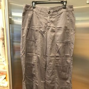 XCVI grey cropped ruching pant
